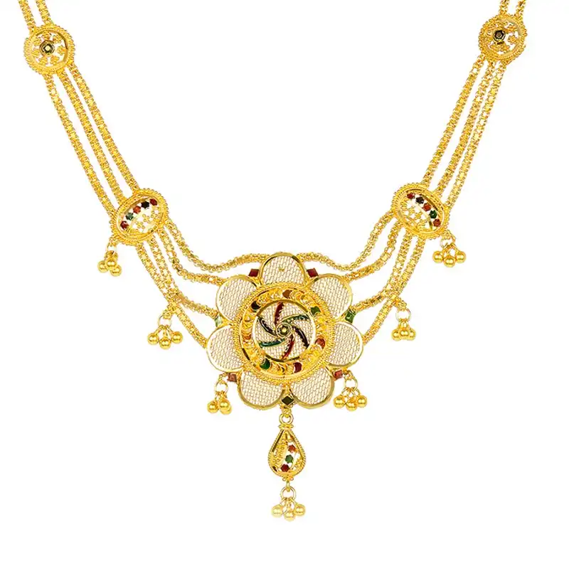 22k Yellow Beaded Gold  Pendant